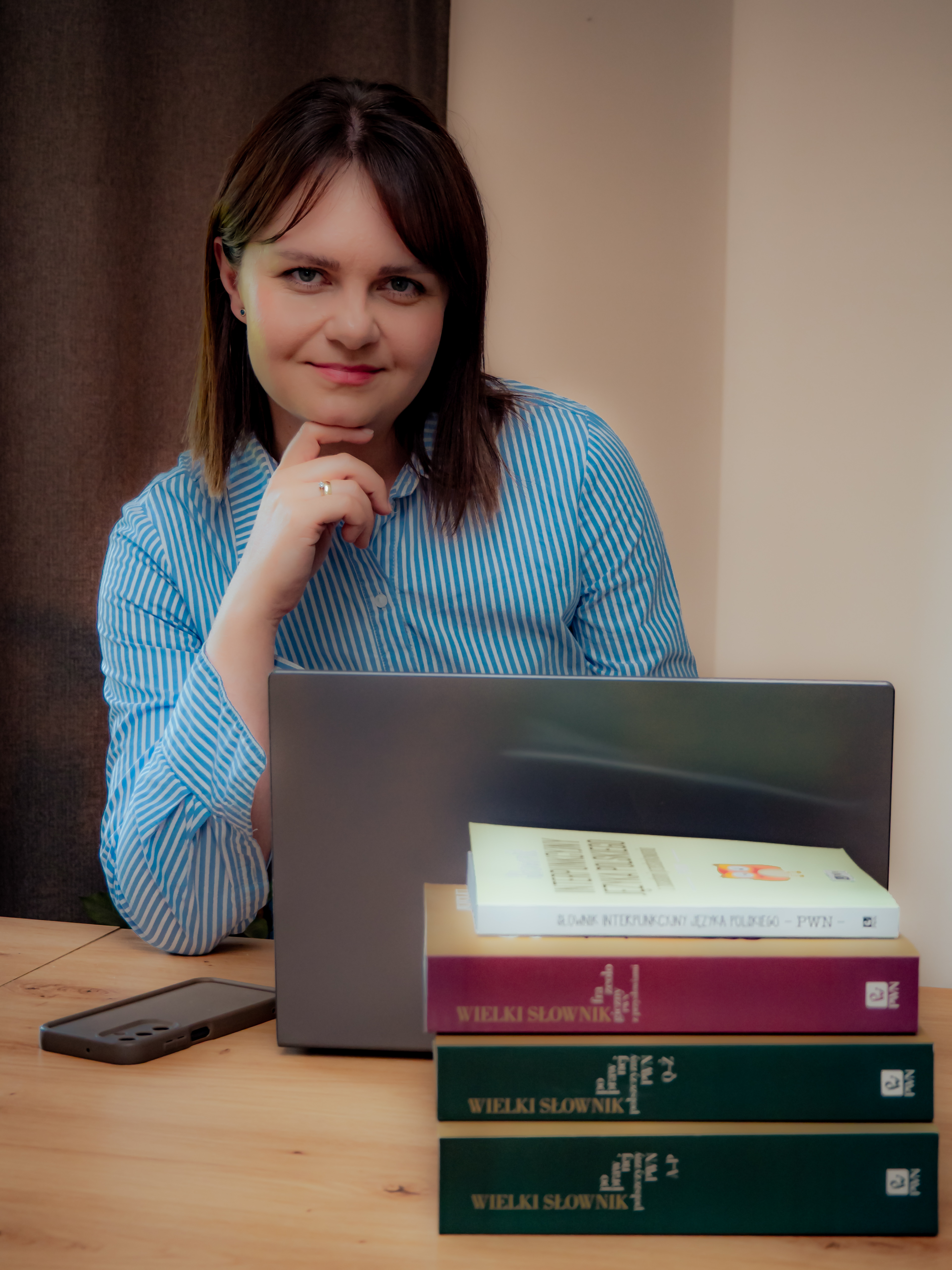 Małgorzata Karpiak przy pracy